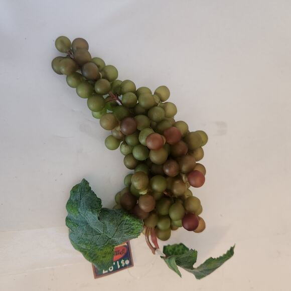 Vintage MCM set of 2 Plastic Mini Cognac Grapes with tags 7' - Picture 2 of 5